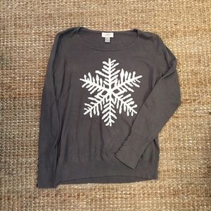 LOFT Snowflake Long-sleeve Shirt